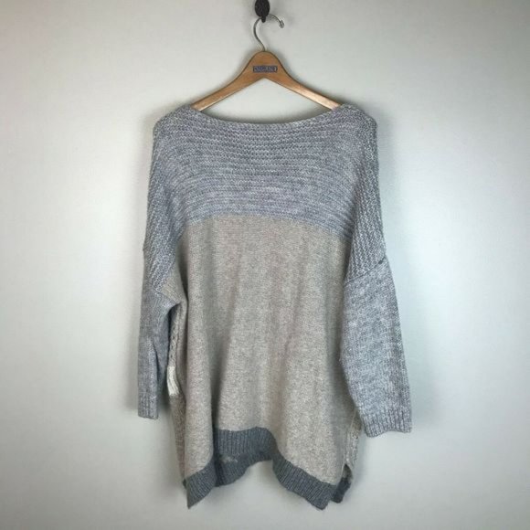 EUC LOFT Patchwork Dolman Sleeve Oversized Sweater - Picture 10 of 10